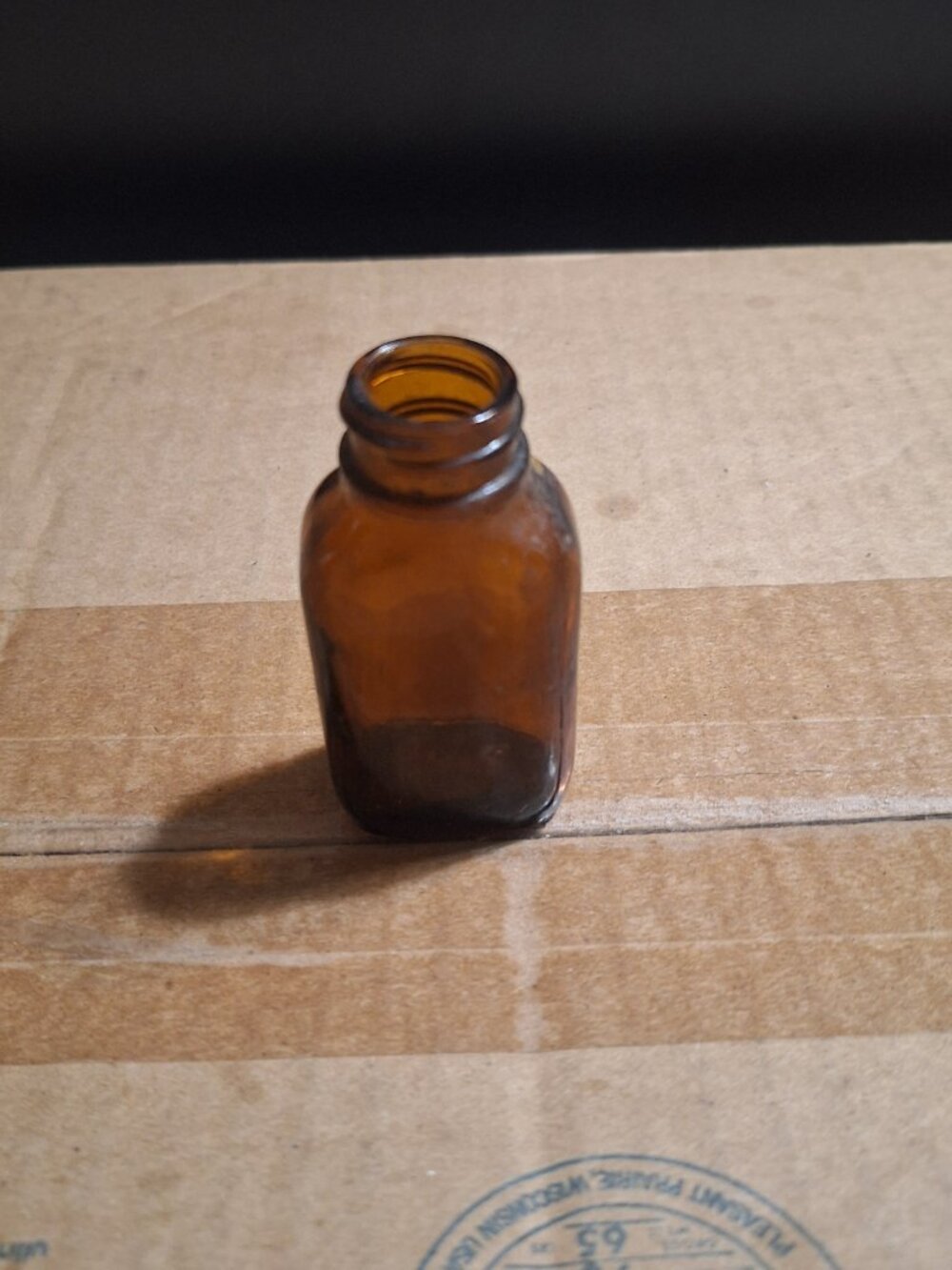 small brown bottle
